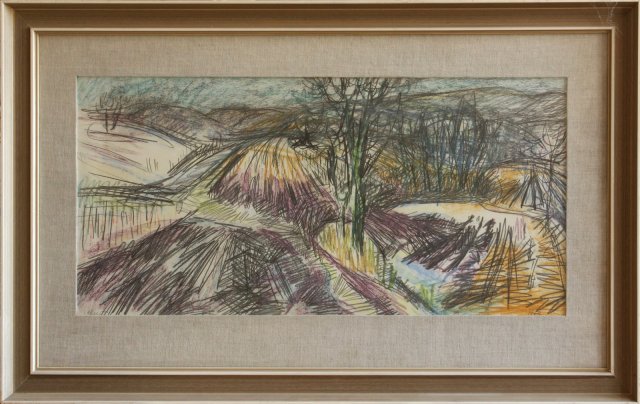 Jan Chmelař: Tání, 1979, pastel