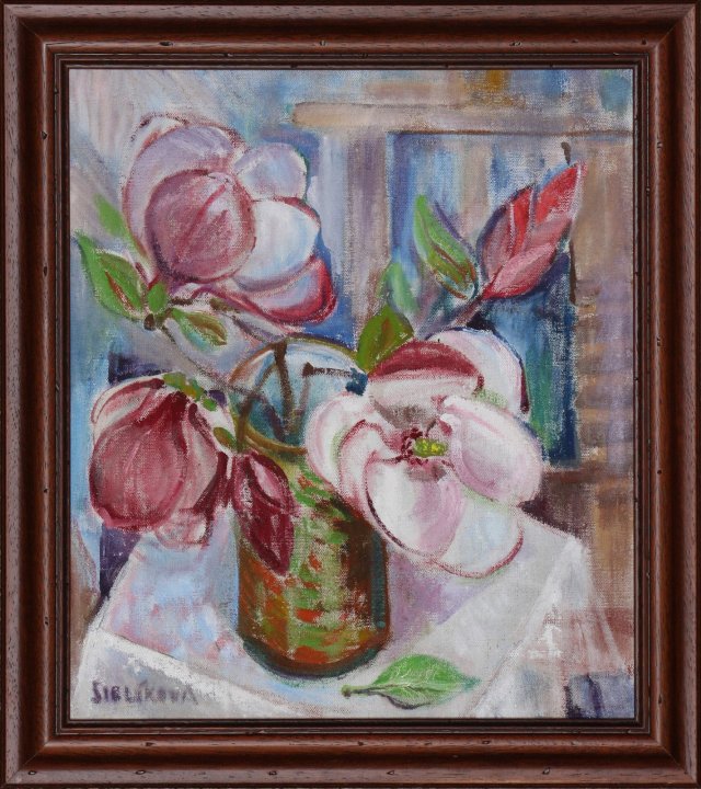 Eva Siblíková: Magnolie VII., 2008, olej na plátně